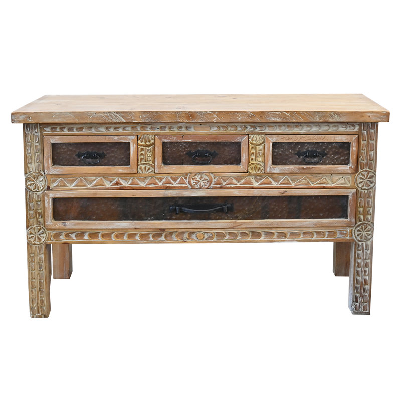 Console Carved Frontier, Bois