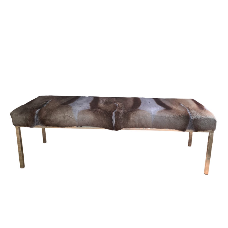 Springbok Dyed Hide Bench, Gray