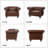 Tangie 40" Upholstered Sofa-405648423