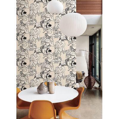 Rouleau de papier peint adhésif L 18 pi x l 20,5 po
