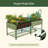 32" Tall 96" Long Metal Outdoor Elevated Planter-1495613938