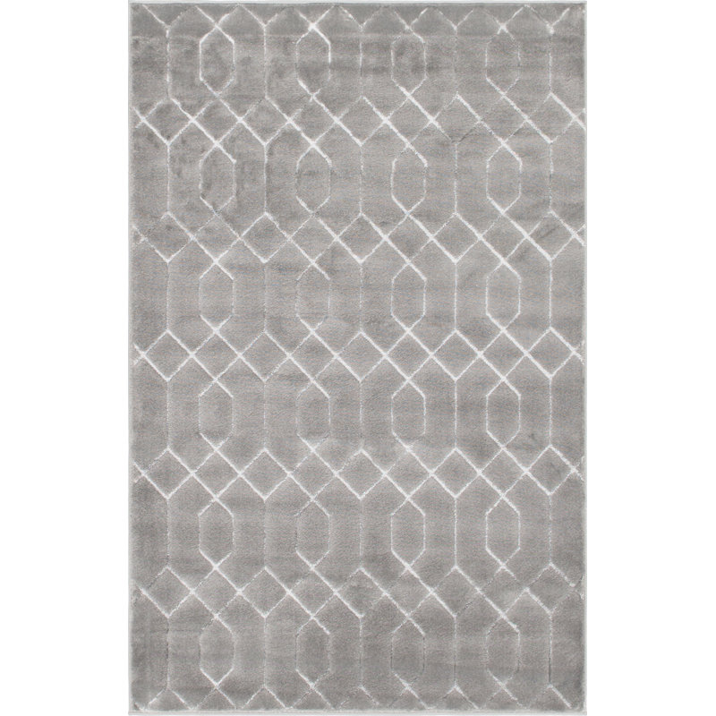 Glam Geometric Indoor Rug, Rectangle 4' x 6'