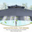 Parasol de patio extérieur 11FT-797791682