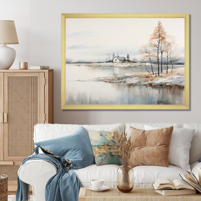 «Modern Scandinavian Scenery Silence» sur impression sur toile