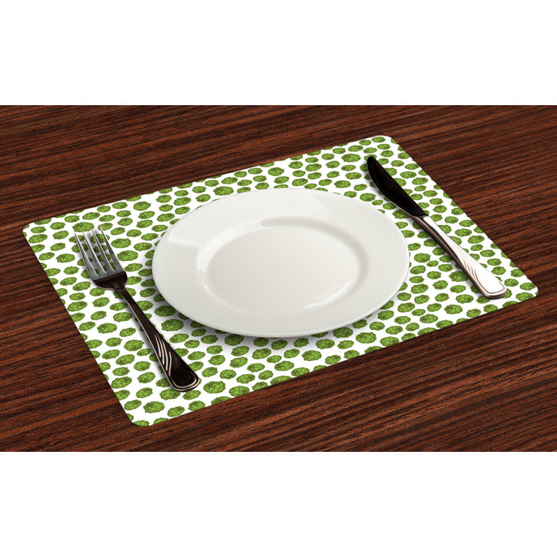 Polyester Floral Rectangle Placemat