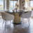 Ironville Acacia Round Metal Base Dining Table