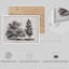 "Gray Trees Vintage Rustic Artwork, impressions encadrées, affiches, petit art mural de salle de bain"-101825391-101825375