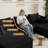 107" U-Shape Cloud Couch, Modern Modular Sectional Boneless Cloud Couch for Living Room, Deep Seat Sleeper Chaise Longue for Living Room, No Assembly Required-343318312