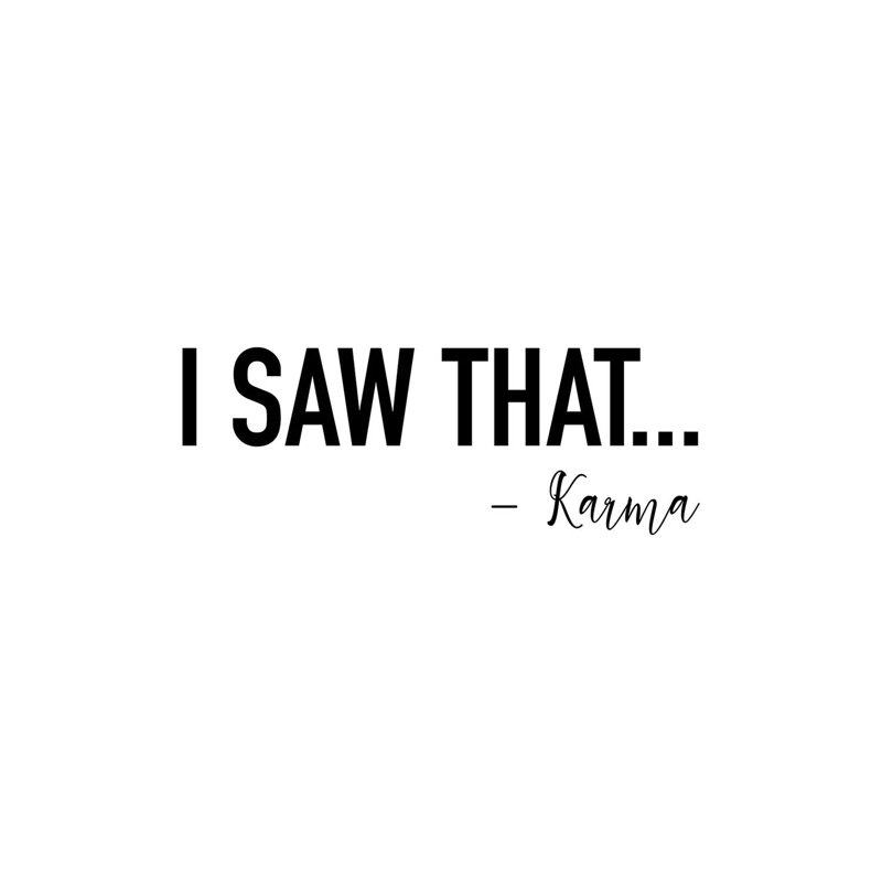 «I Saw That» par Karma - reproduction d'art textuel sur toile tendue, Pas de tapis, Toile tendue