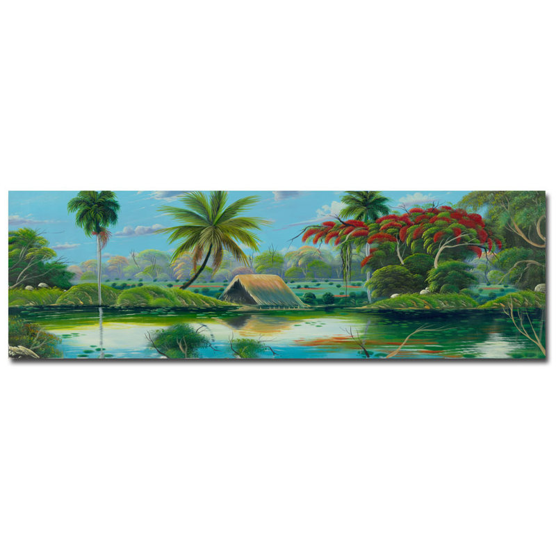 « paisage tropical » par douglas, reproduction d’art sur toile