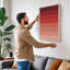 Warm Gradient Progression Minimalist - Wrapped Canvas-1615557593-1615557594
