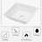 Myhomekeepers 16'' Ceramic Rectangular Bathroom Sink