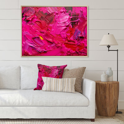 «Viva Magenta Bliss Wildness I», reproduction d'art sur toile