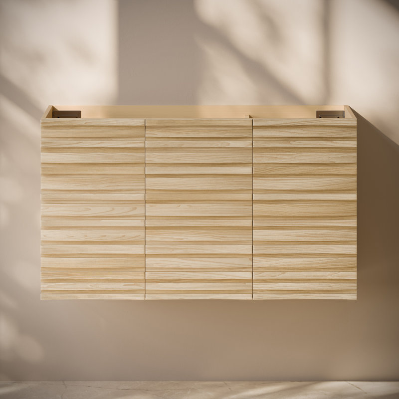 Armoire de salle de bain murale sans comptoir 36 po Cascade, Marron clair