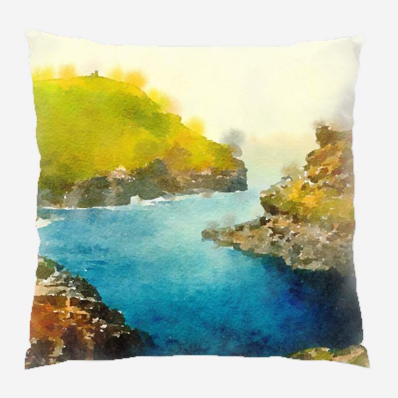 Housse de coussin Kapono, Microsuède, Intérieur