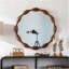 Miroir rond en bois naturel 32,28 /