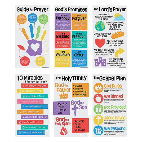 Oriental Trading Company Fun Express Preschool Faith Poster | Wayfair