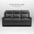 Harpster Genuine Leather Sofa Triple-Motor Reclining Sofa-110447882