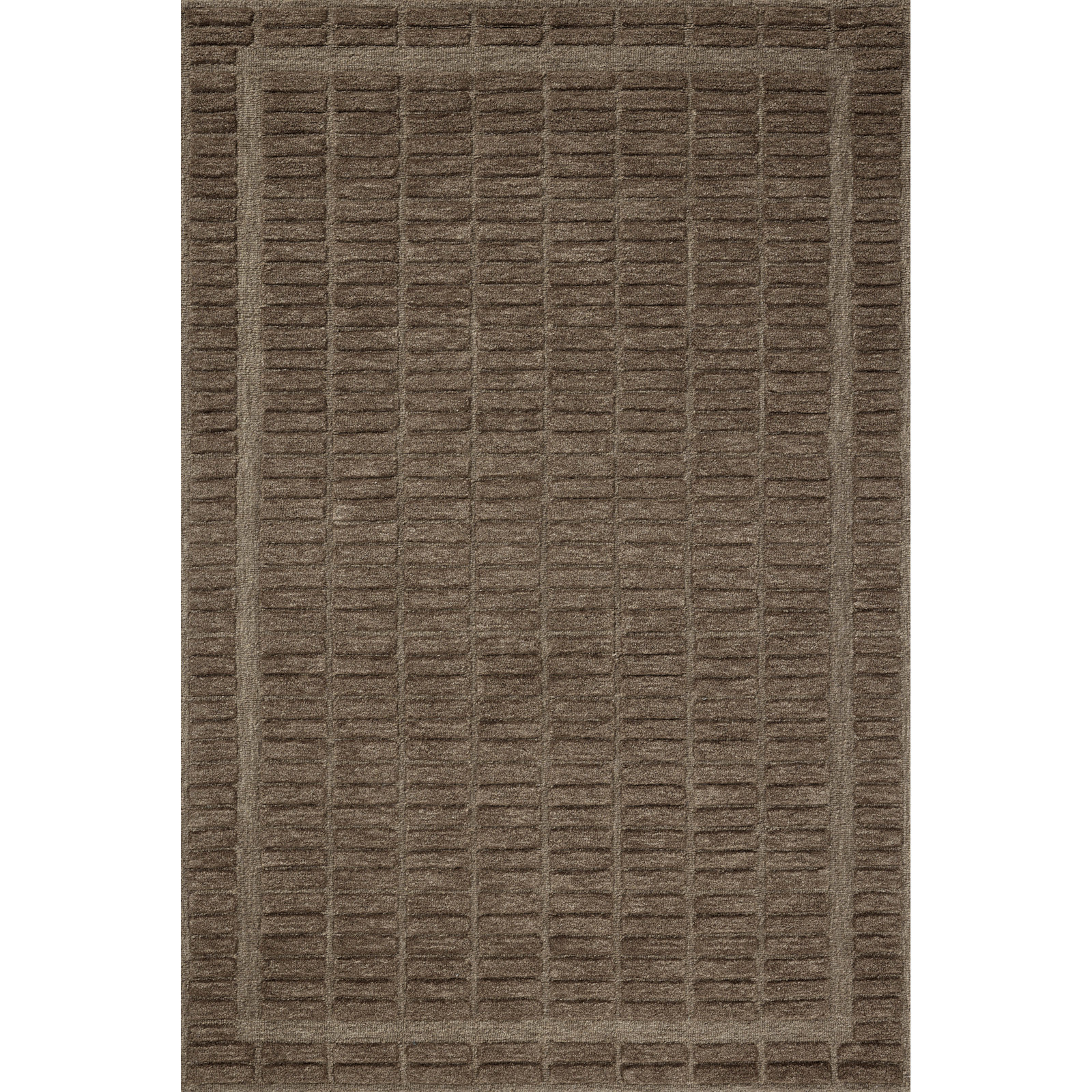 Chris Loves Julia x Loloi Bradley Cocoa Rug, Rectangle 2'3" x 3'9"