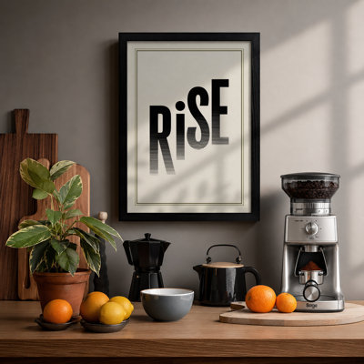 Rise Minimalist - Framed Print