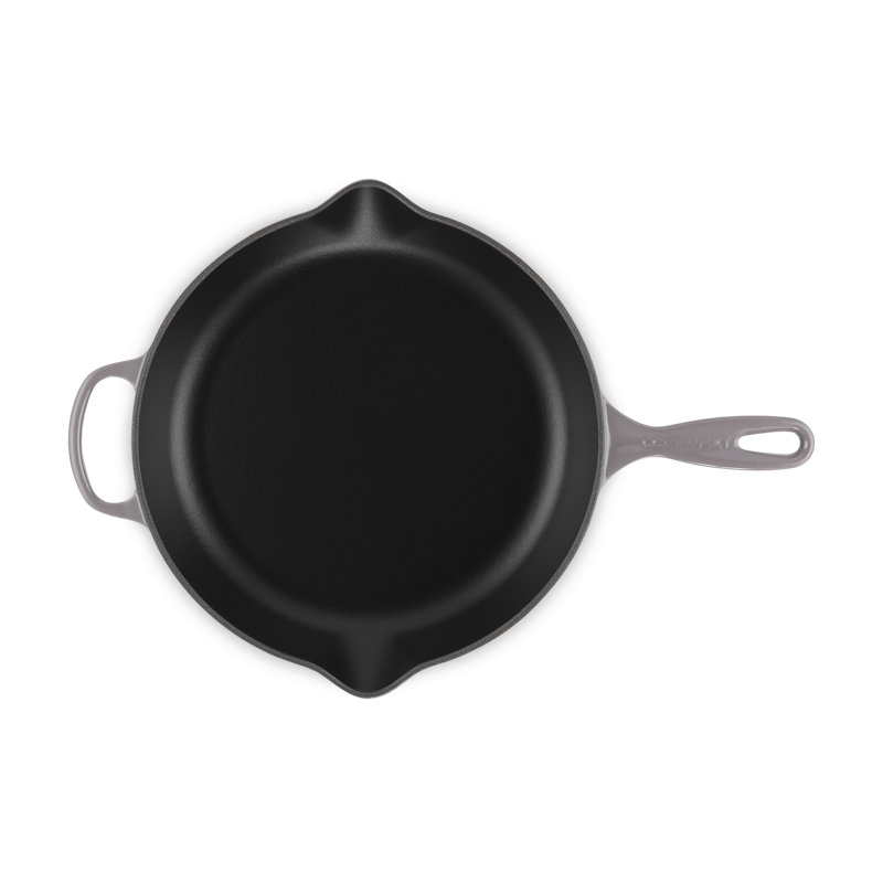 Le Creuset Signature Cast Iron Round Skillet, 11.75", Blue Riviera, Cerise
