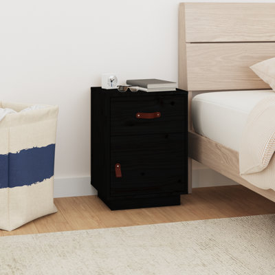 Kaycey 40cm W Solid Wood Bedside Table
