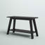 Banc d'entrée en bois avec tablette de rangement - Siège d'appoint moderne pour couloir, chambre à coucher, salon ou banc à chaussures étroit-124279902