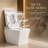 Smart Living&Technology 1.28 Gallons GPF Elongated Chair Height Floor Mounted One-Piece Toilet (Seat Included)-73901659