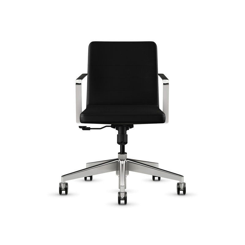 Chaise de bureau Sean, Vinyle noir