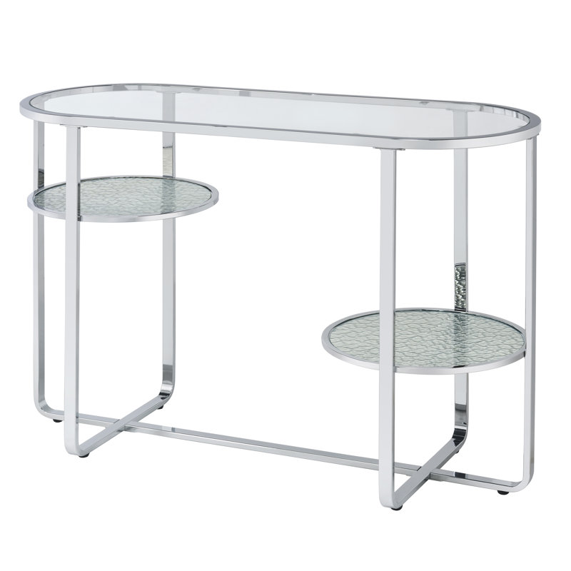 Arlea 42'' Glass Top Console Table