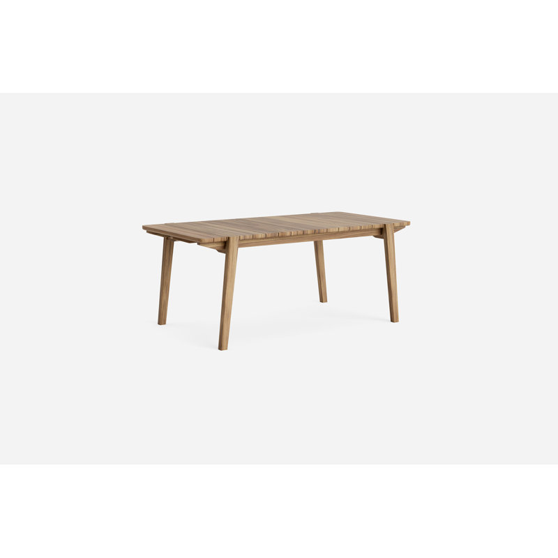 Apanas Teak Unfinished Dining Table, 30" H x 72" L x 39.5" W