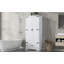 Armoire de rangement haute pour salle de bain 79 x 41 x 175 cm (31 x 16 x 69 po) en MDF, monobloc, blanche