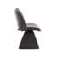 Chaise de salle à manger pivotante moderne avec dossier léger de luxe