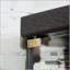 Vitrine de coin lumineuse avec portes en verre et tablettes réglables - noir-131096756