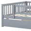 Daybed With Trundle And Fence Guardrails-715363291