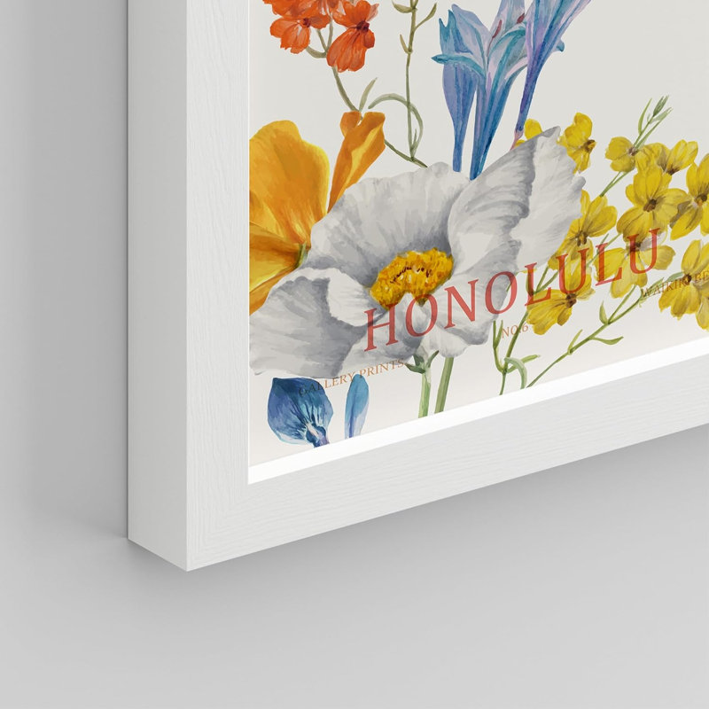 Multicolore coloré vibrant New York Flower Market Garden Bouquet Boho, impression sur papier 9 pièces, L 8 po x H 10 po