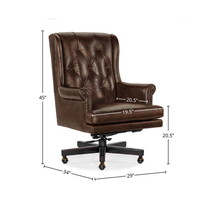 Ailanny Genuine Leather Swivel/Tilt Executive Chair