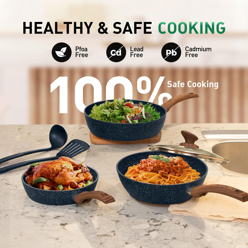 12 - Piece Non-Stick Aluminum Cookware Set