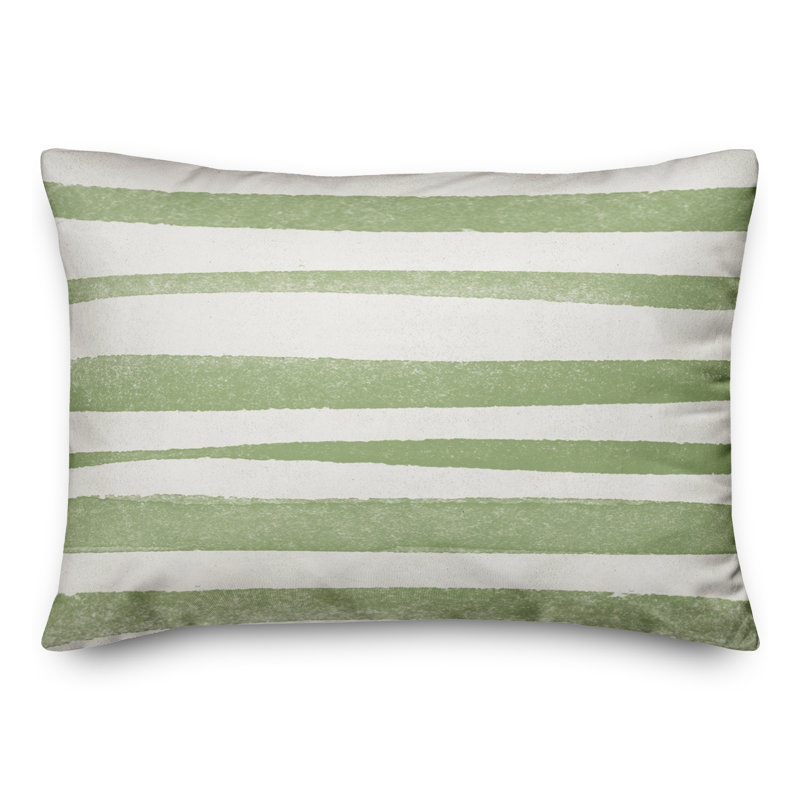 Outdoor Rectangular Pillow Cover & Insert, Green