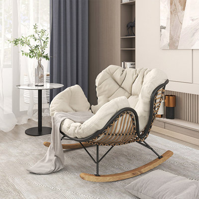 Stylish home balcony lazy leisure rocking chair