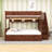 Full XL over Queen Wood Bunk Bed with Trundle, Staircase Storage and Shelves-31797419