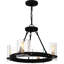 Lustre noir mat 4 lumières Alyworth