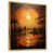 Toile avec cadre flottant or