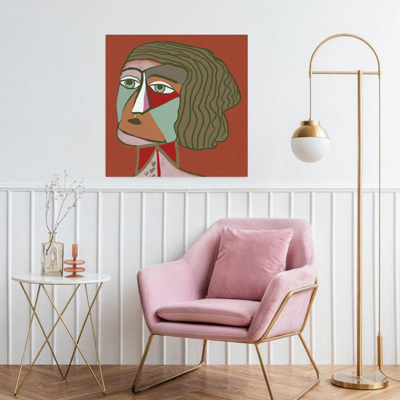Art contemporain contemporain rétro, H 32 po x l 32 po