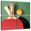 Raquettes et balle de tennis de table Sireci