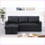 Canapé modulaire avec lit simple escamotable et amp; Chaise avec rangement | Similicuir gris anthracite-426581318