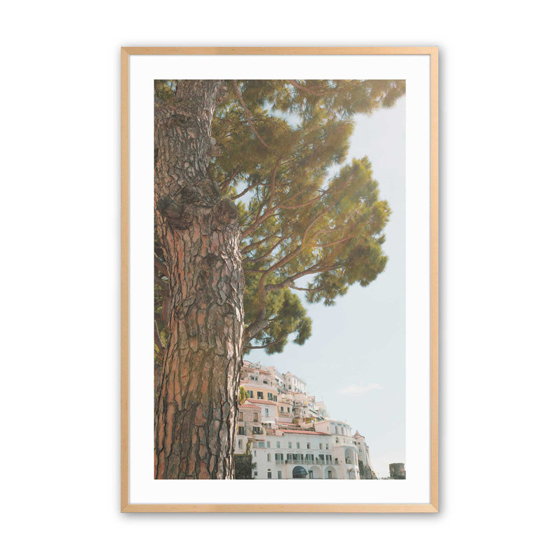 Imprimé Under the Pine, Érable brut encadré, H 21 po x l 17 po x P 1,25 po