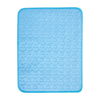Pet Breathable Ice Pad 27.6x39.4in Non-Slip Washable Summer Cooling Mat For Dogs Cats, E