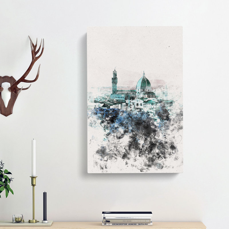 Florence Cathedral in Italy Abstract - Wrapped Canvas, 60cm H x 40cm W x 4cm D