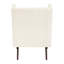 Élégante chaise de salon beige - structure en contreplaqué, revêtement en chenille pour revêtement en tissu doux